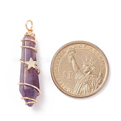 Natural & Synthetic Mixed Stone Pointed Pendants&nbsp;PALLOY-JF01713
