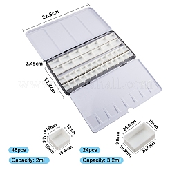 Plastic Empty Watercolor Paint Pans&nbsp;AJEW-PH0017-45