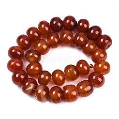 Dyed Natural Agate Beads Strands&nbsp;G-U030-A01-02
