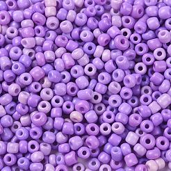 8/0 Baking Paint Glass Round Seed Beads&nbsp;SEED-XCP0001-09