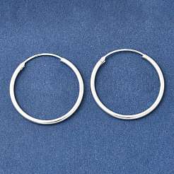 Brass Hoop Earrings&nbsp;EJEW-G474-01S-04