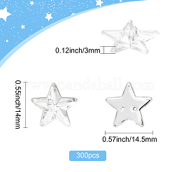 300Pcs Acrylic Cabochons&nbsp;OACR-SP0001-98