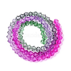 Gradient Color Baking Paint Glass Bead Strands&nbsp;X1-DGLA-A039-T2mm-A09