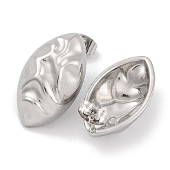 Non-Tarnish Horse Eye 304 Stainless Steel Stud Earrings&nbsp;EJEW-H013-26P