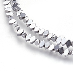 Electroplate Non-magnetic Synthetic Hematite Bead Strands&nbsp;G-I208-18-C-S