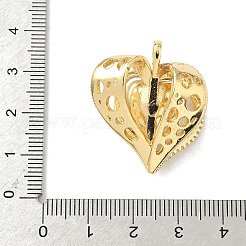 Brass Micro Pave Cubic Zirconia Pendants&nbsp;KK-F905-14G