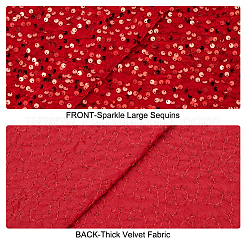 Stretch Sequin Polyester Fabric&nbsp;DIY-WH0502-50B