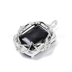 Natural Obsidian Pendants&nbsp;G-I381-01P-06