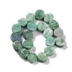 Electroplated Natural Druzy Agate Beads Strands&nbsp;G-M433-01K