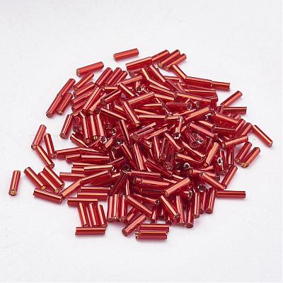 Glass Bugle Beads&nbsp;SEED-E001-12mm-25-1