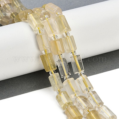 Natural Lemon Quartz(Heated) Beads Strands&nbsp;G-G162-D08-01-1