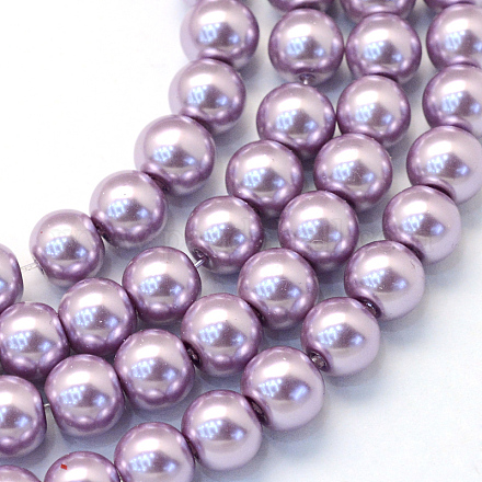 Baking Paint Glass Pearl Bead Strands&nbsp;X-HY-Q003-3mm-44-1