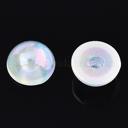 Electroplated ABS Plastic Imitation Pearl Beads KY-N020-09A-01-1