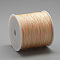 Nylon Braided Cord, Chinese Knotting Cord for Jewelry Making Macrame Craft, PeachPuff, 0.8mm, about 109.36 yards(100m)/roll