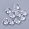 Transparent Acrylic Beads, Faceted, Rondelle, Clear, 22x15mm, Hole: 3mm, about 135pcs/500g
