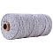 Cotton String Threads for Crafts Knitting Making, Light Steel Blue, 3mm, about 109.36 Yards(100m)/Roll