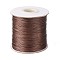 Waxed Polyester Cord, Bead Cord, Saddle Brown, 0.5mm, about 169.51~174.98 Yards(155~160m)/Roll