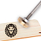 Stamping Embossing Soldering Brass with Stamp, for Cake/Wood, Lion Pattern, 30mm