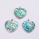 Abalone Shell/Paua Shell Pendants&nbsp;SSHEL-L008-30P-1