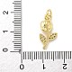 Brass Micro Pave Cubic Zirconia Pendants&nbsp;KK-S511-14G-3