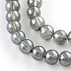 Transparent Spray Painted Glass Bead Strands&nbsp;DGLA-R050-6mm-16-1
