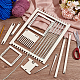 Wood Knitting Loom Kit&nbsp;TOOL-WH0155-76A-5