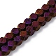 Electroplated Natural Lava Rock Beads Strands&nbsp;G-A256-C01-01B-1