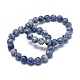 Natural Blue Spot Jasper Bead Stretch Bracelets&nbsp;BJEW-K212-B-039-1