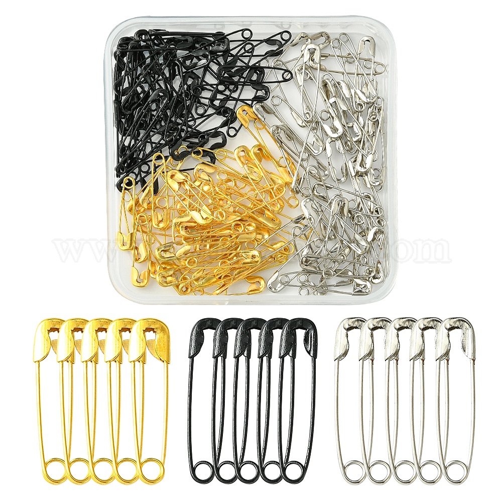 Wholesale 3 Colors Iron Safety Pins - Pandahall.com