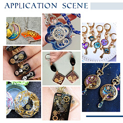 300~400Pcs 10 Style Brass Cabochons&nbsp;MRMJ-OC0003-83