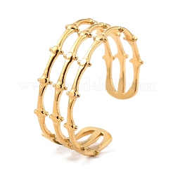 Ion Plating(IP) 304 Stainless Steel Finger Rings&nbsp;RJEW-L102-12G