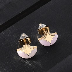 304 Stainless Steel Stud Earrings&nbsp;EJEW-Z089-37C-G