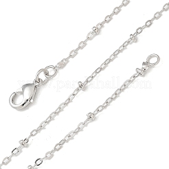 2mm Rack Plating Brass Satellite Chain Necklaces for Women Men&nbsp;MAK-L044-11P