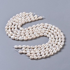 Natural Cultured Freshwater Pearl Beads Strands&nbsp;PEAR-P002-15