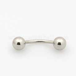 Tarnish Resistant 316L Surgical Stainless Steel Eyebrow Rings&nbsp;AJEW-P002-09