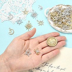 52Pcs 13 Styles Zinc Alloy Pendants&nbsp;FIND-YW0012-45