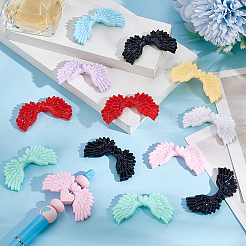 64Pcs 8 Colors Opaque Acrylic Beads&nbsp;OACR-ME0001-30