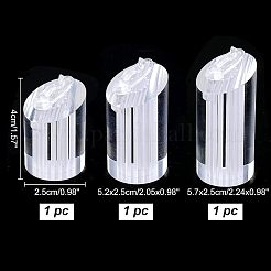 Acrylic Jewelry Finger Ring Displays Stand Set&nbsp;RDIS-WH0006-15B