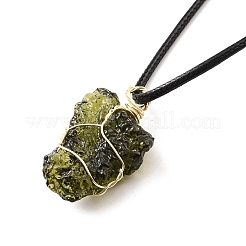 Glass Pendant Necklace for Men Women&nbsp;NJEW-D295-02-1