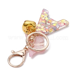 Letter A Resin & Butterfly Acrylic Pendant Keychain&nbsp;KEYC-JKC00932