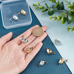 4 Pairs 2 Colors 304 Stainless Steel Stud Earring Findings&nbsp;STAS-UN0038-08