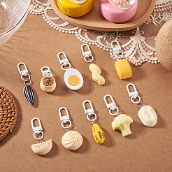 10Pcs 10 Styles Opaque Resin Imitation Food Pendants&nbsp;AJEW-TADJ0001-25