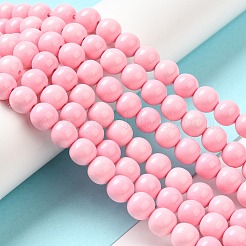 Synthetic Ocean White Jade Beads Strands&nbsp;G-S254-8mm-B01