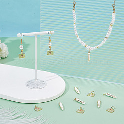 12Pcs 2 Styles Brass Enamel Pendants&nbsp;KK-AR0004-70