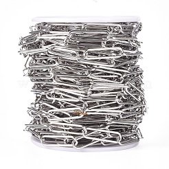 Tarnish Resistant 304 Stainless Steel Paperclip Chains&nbsp;CHS-L022-02C