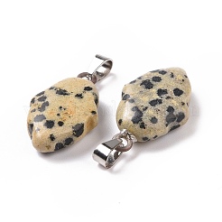 Natural Dalmatian Jasper Pendants&nbsp;G-B041-03P-08
