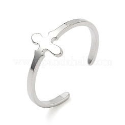 304 Stainless Steel Adjustable Cuff Rings&nbsp;RJEW-Z105-01P-05