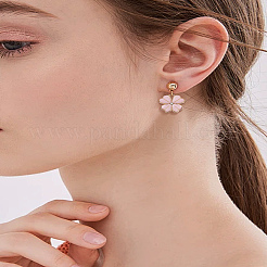 12Pcs 6 Colors Flower Alloy Enamel Pendants&nbsp;ENAM-LP0001-55
