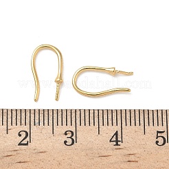 Brass Earring Hooks&nbsp;KK-H083-03G