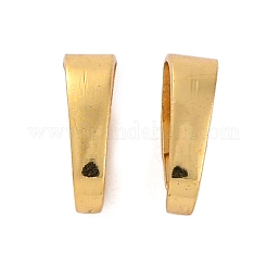 Rack Plating Brass Snap on Bails&nbsp;KK-Z070-34B-G